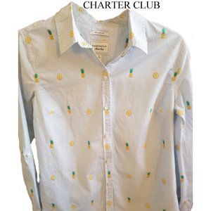 Women's Embroidered Button Down Shirt